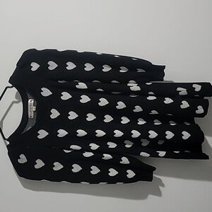 Poppies & Rose's Sweater Dress "Hearts"